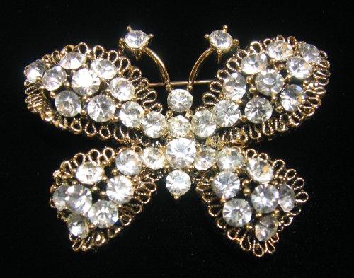 Vintage Lisner Butterfly Brooch