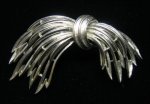 Lisner Silver Tone Brooch