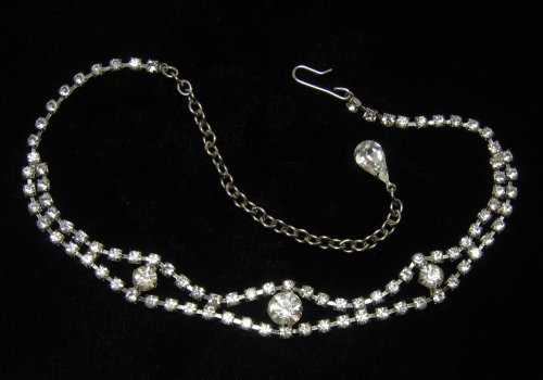 Vintage Clear Rhinestone Necklace