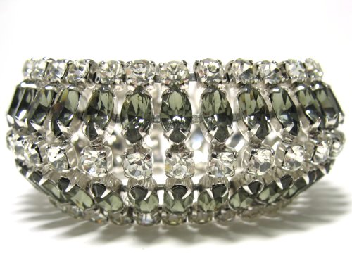 Sherman Bracelet Angled Clear and Smoky