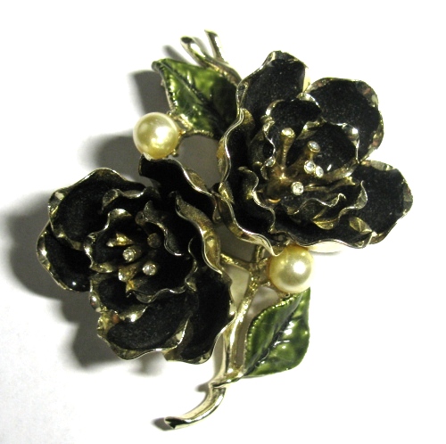 Vintage Coro Flower Brooch