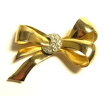 Coro Ribbon Brooch