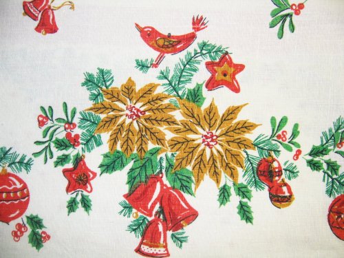 Vintage Bird Ornaments Tablecloth