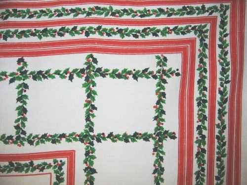 Christmas Holly Tablecloth