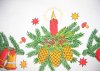 Mushrooms and Bells Christmas Tablecloth