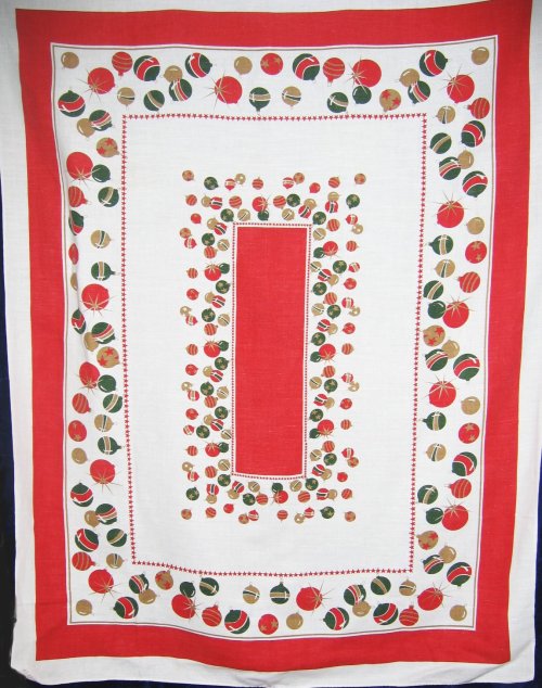 Christmas Ornaments Tablecloth