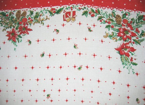 Christmas Tablecloth Gifts Stars