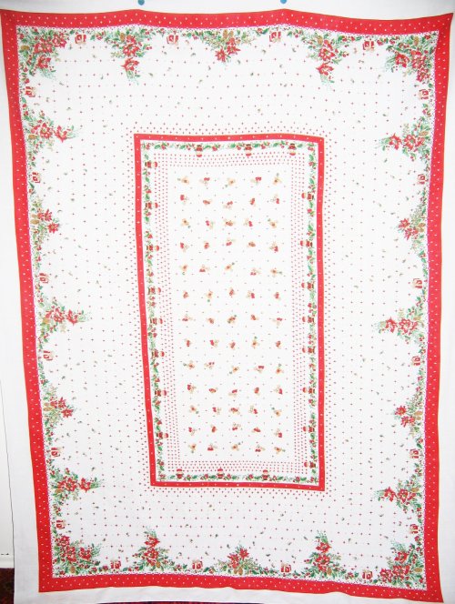 Vintage Christmas Tablecloth