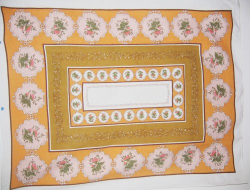 Vintage Victorian Roses Tablecloth