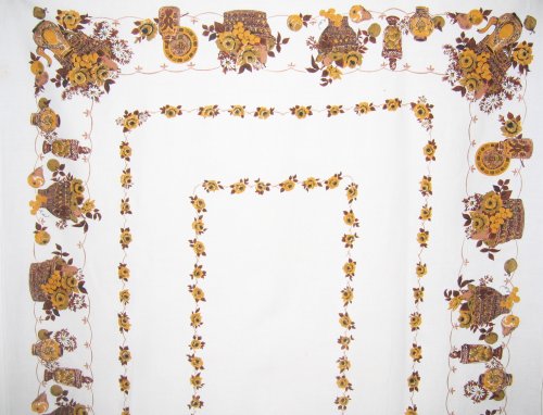 Floral and Fruit Banquet Tablecloth