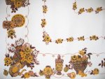 Vintage Golden Fruits Tablecloth