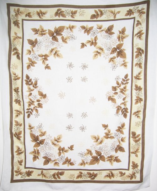 Fall Maple Leaves Linen Tablecloth