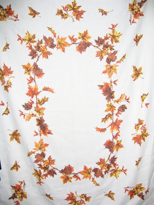 Vintage Maple Leaf Tablecloth Fall Splendor