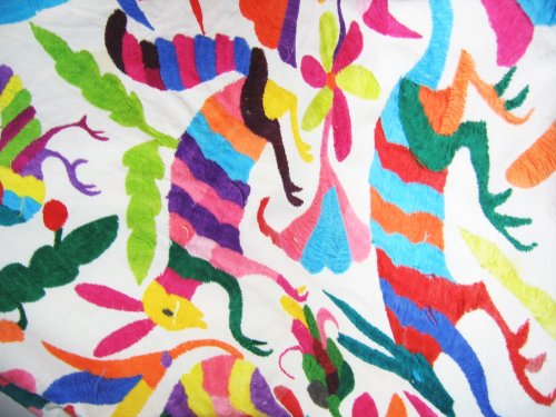 Stylized Animals on Tablecloth