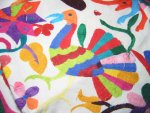 Mexican Otomi Hand Embroidered Tablecloth