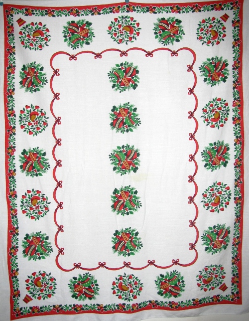 Partridge In A Pear Tree Christmas Tablecloth