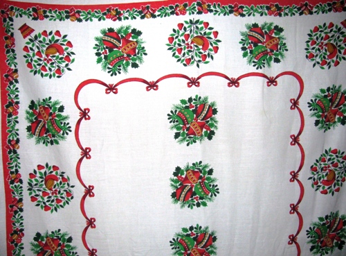 Partridge In A Pear Tree Christmas Tablecloth