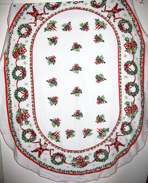 Jolly Santa Christmas Tablecloth