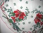 Wild Poinsettias Christmas Tablecloth