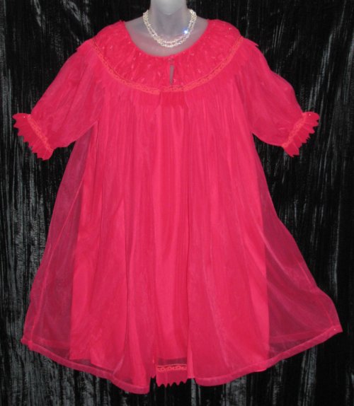 Dorsay Pink Babydoll Peignoir