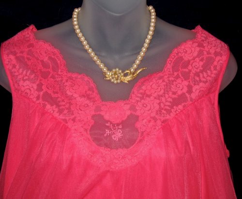 Hot Pink Vanity Fair Nightgown