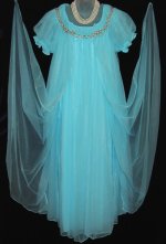 Vintage Robin Egg Blue Peignoir