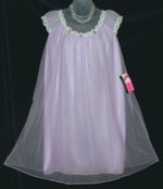 Violet Chiffon Peignoir Set