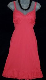 Vanity Fair Red Lace Slip