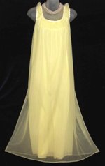 Vintage Edward Saykaly Yellow Nightgown