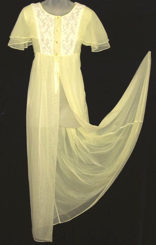 Vintage Lov'Lee Yellow Peignoir