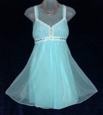 Crystal Pleat Blue Babydoll