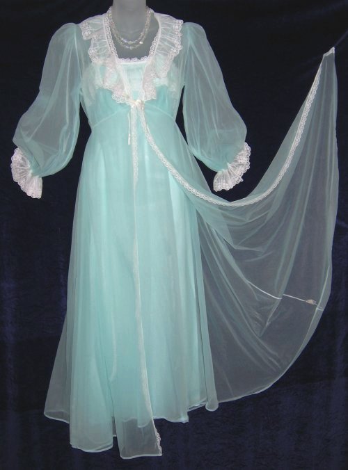 Chiffon peignoir on sale