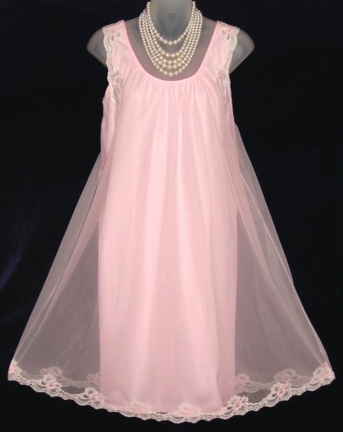 French Maid Pink Babydoll Nightgown