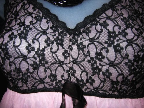 Black Lace Bodice on Louis Jean Babydoll