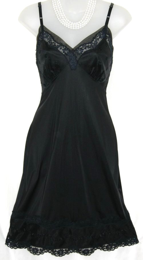 Kayser Luxite Chiffon Black Full Slip