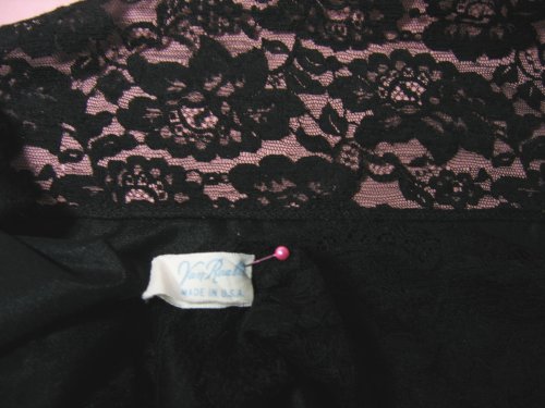 Van Raalte Tag on Wide Black Lace Slip