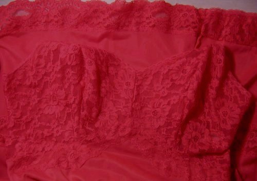 Kayser Red Double Lace Slip