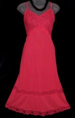 Kayser Red Double Lace Slip