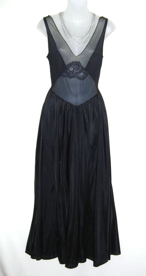 Cahill Palazzo Pant Wide Sweep Nylon Dress Nightgown