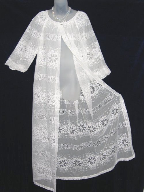 White Lace Peignoir