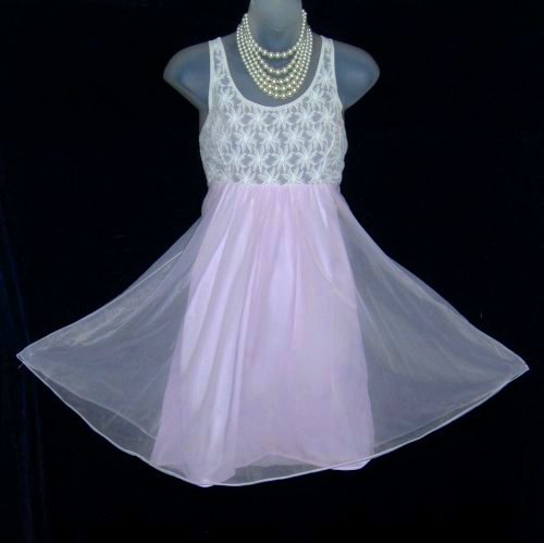 Vintage Lov'Lee Lilac Babydoll Nightgown