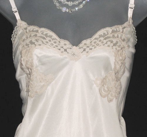 Kayser Deco Lace Nylon Full Slip - Art Deco Style Lace