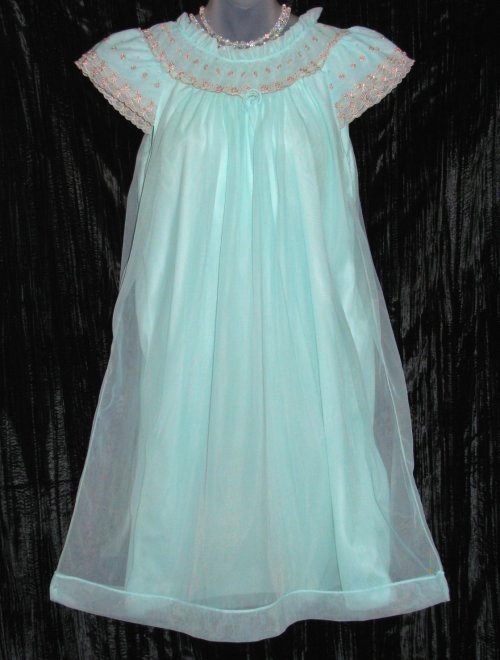 Canadian Maid Aqua Nightgown