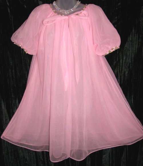 Vanity Fair Pink Peignoir Robe