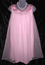 Sears Roebuck Pink Chiffon Nightgown