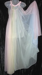 Multicolor  Chiffon Nightgown