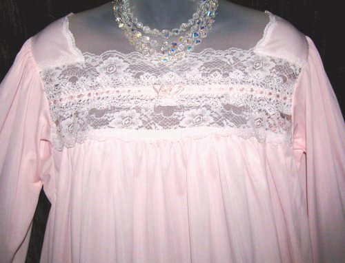 Lace Accents on Christian Dior Nightgown