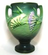 Roseville Green Trophy Vase
