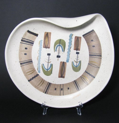 Sascha Brastoff Modernist Dish Server Bowl