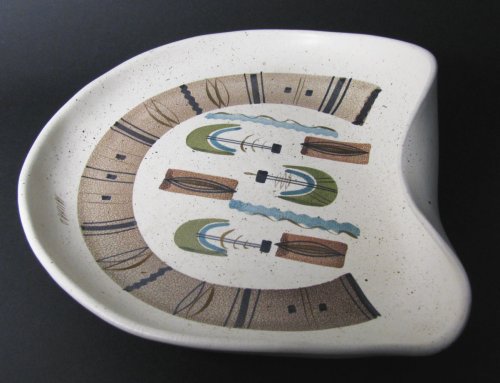 Sascha Brastoff Modernist Dish